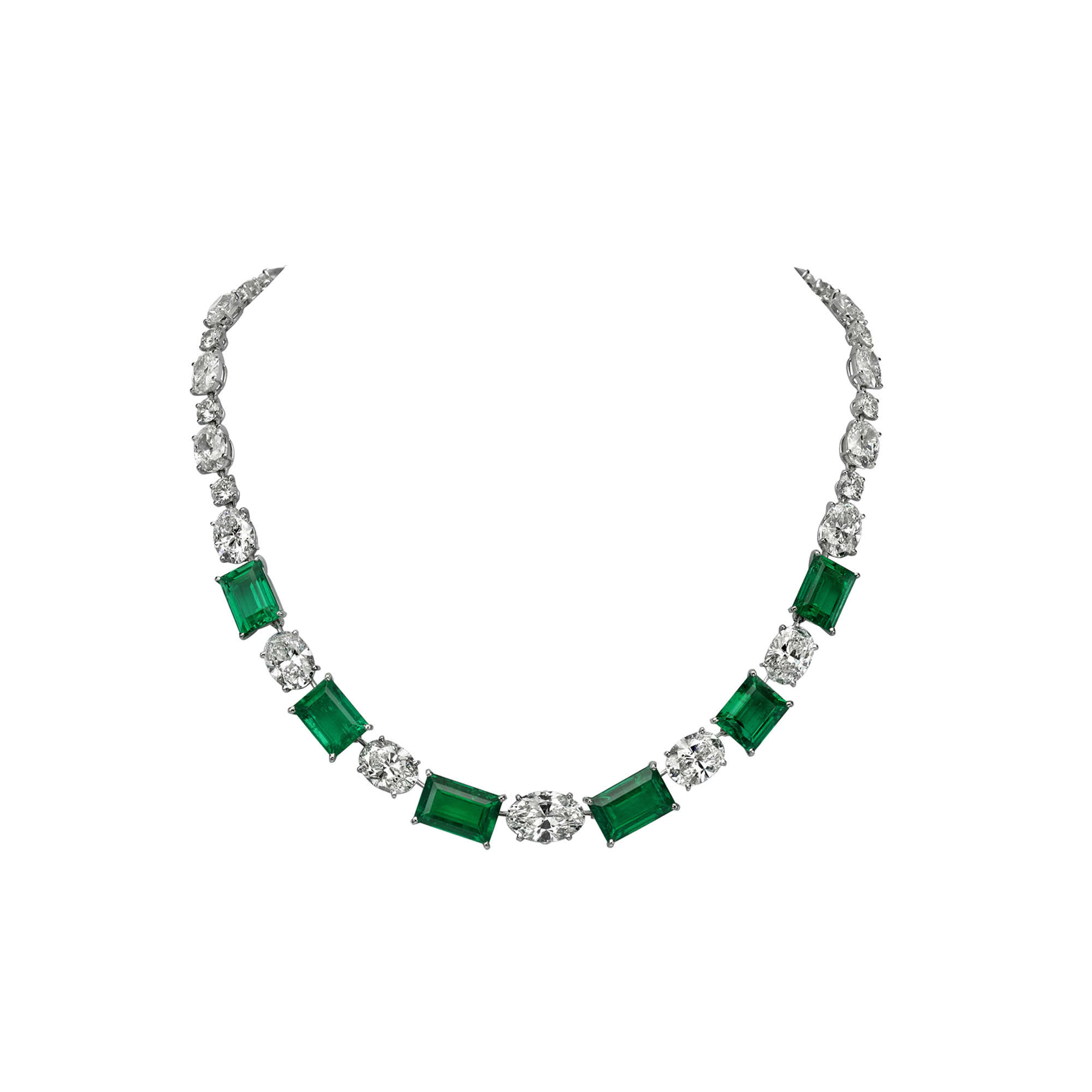 Emerald and diamond necklace, 'Serpenti', 寶格麗