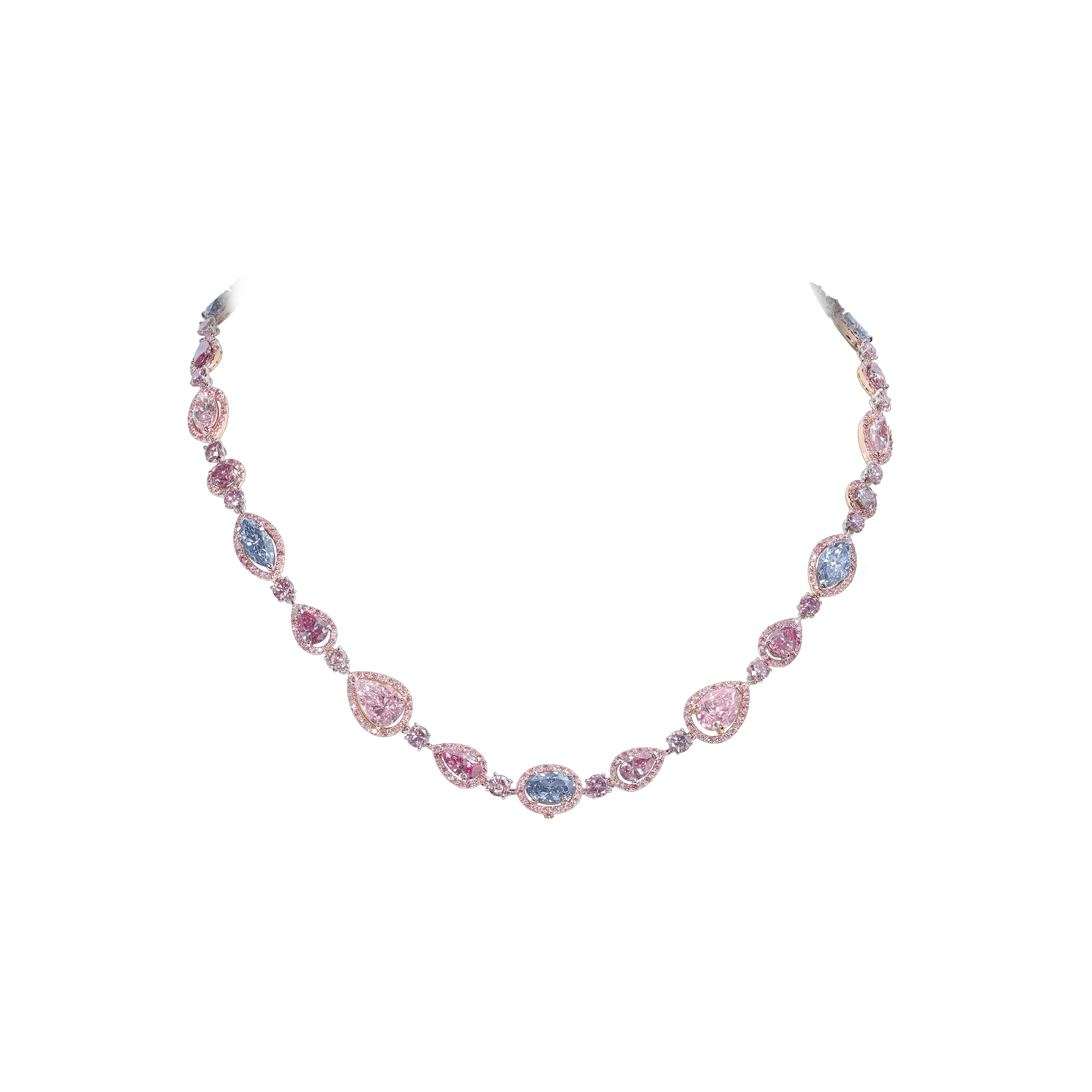 diamond pink necklace