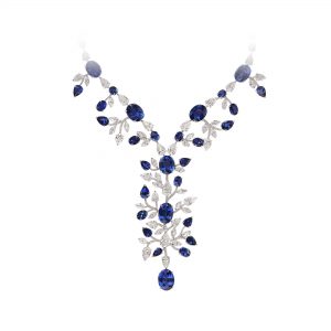 Diamond and Sapphire Necklace